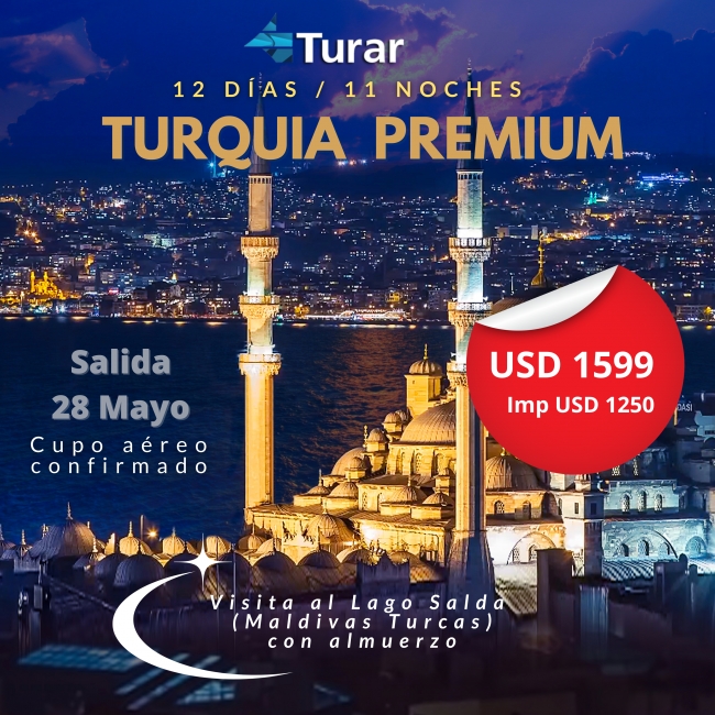 TURQUIA PREMIUM desde Buenos Aires 28 Mayo