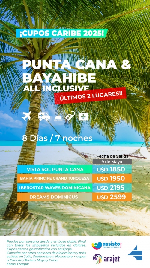 ULTIMOS DOS LUGARES: Punta Cana y Bayahibe 