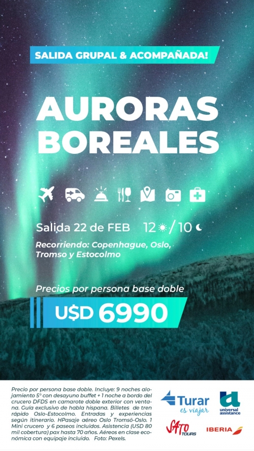 Salida Grupal Acompaada: AURORAS BOREALES 