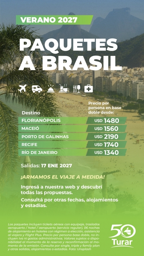 PAQUETES A BRASIL